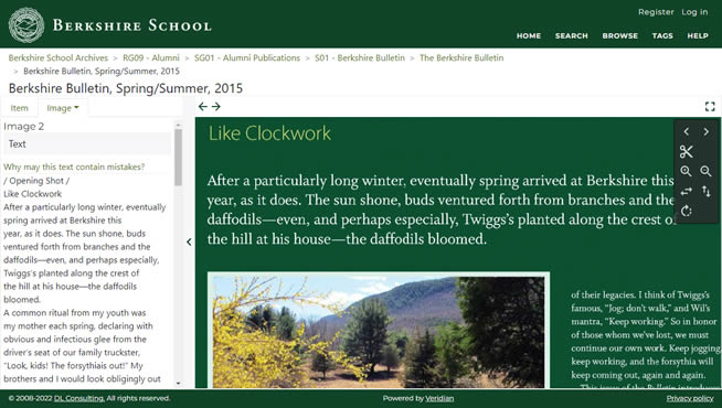 Berkshire School Archives