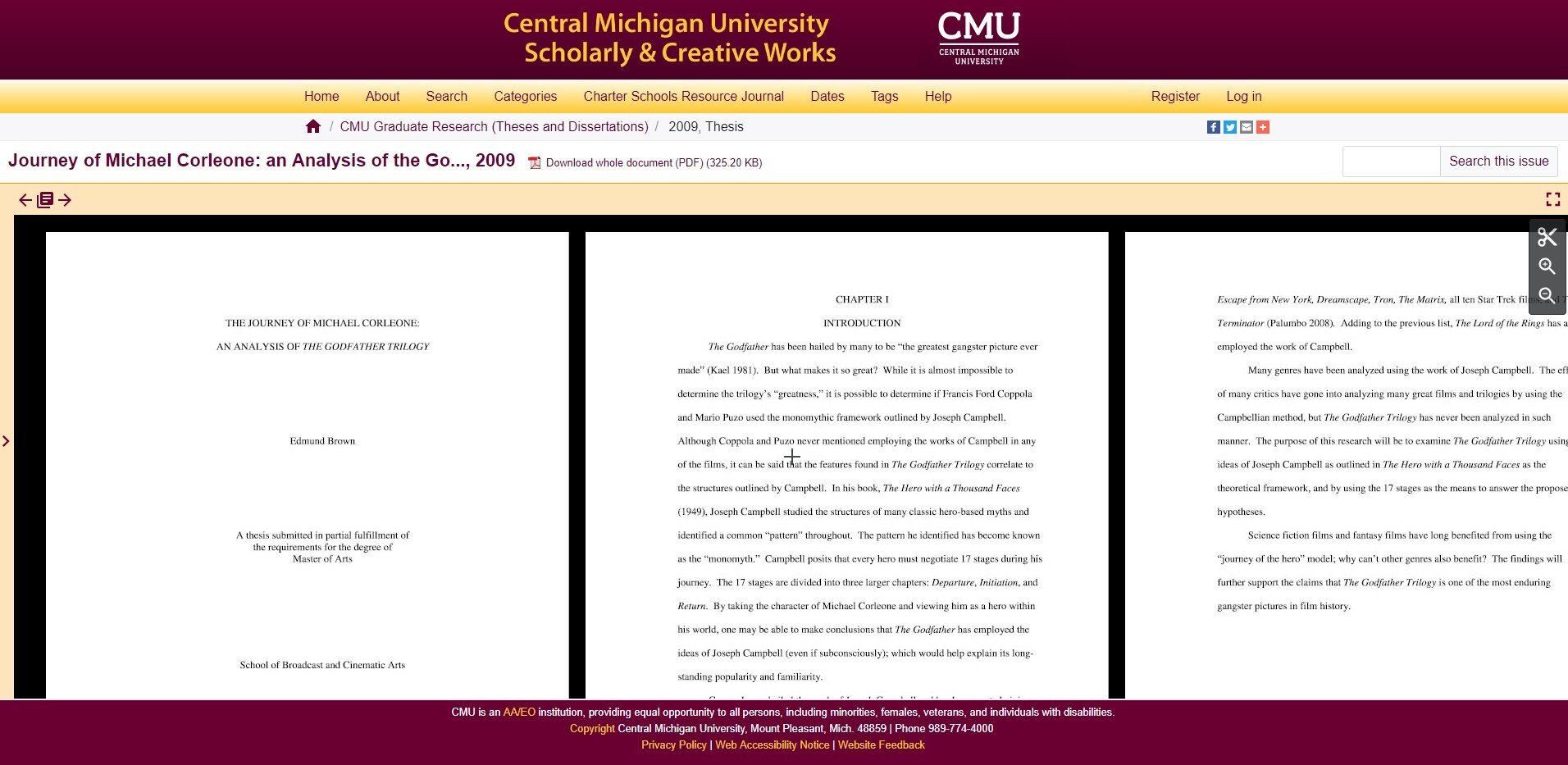 Central Michigan University - Scholarly & Creative Works