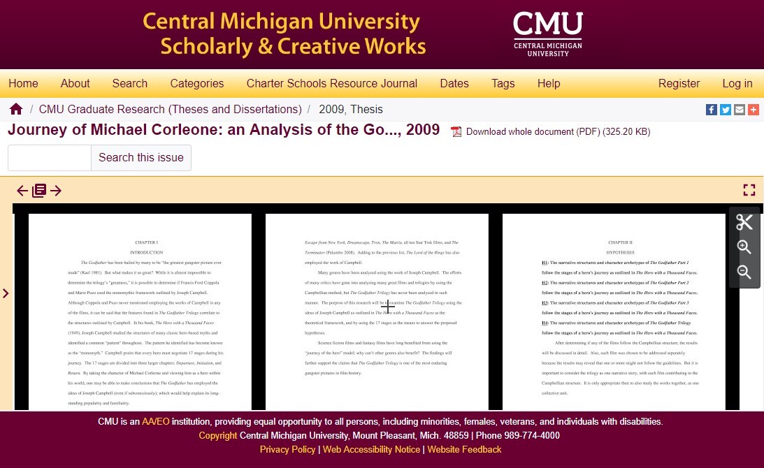 Central Michigan University - Scholarly & Creative Works