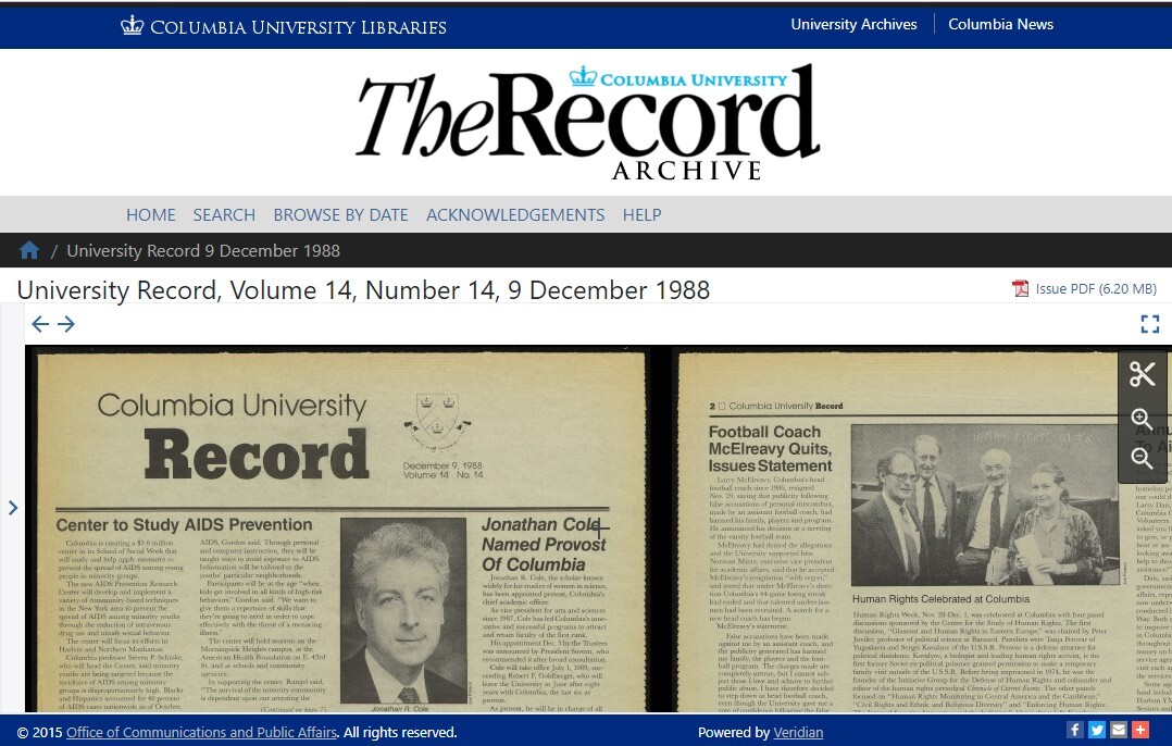 Columbia University - The Record Archive