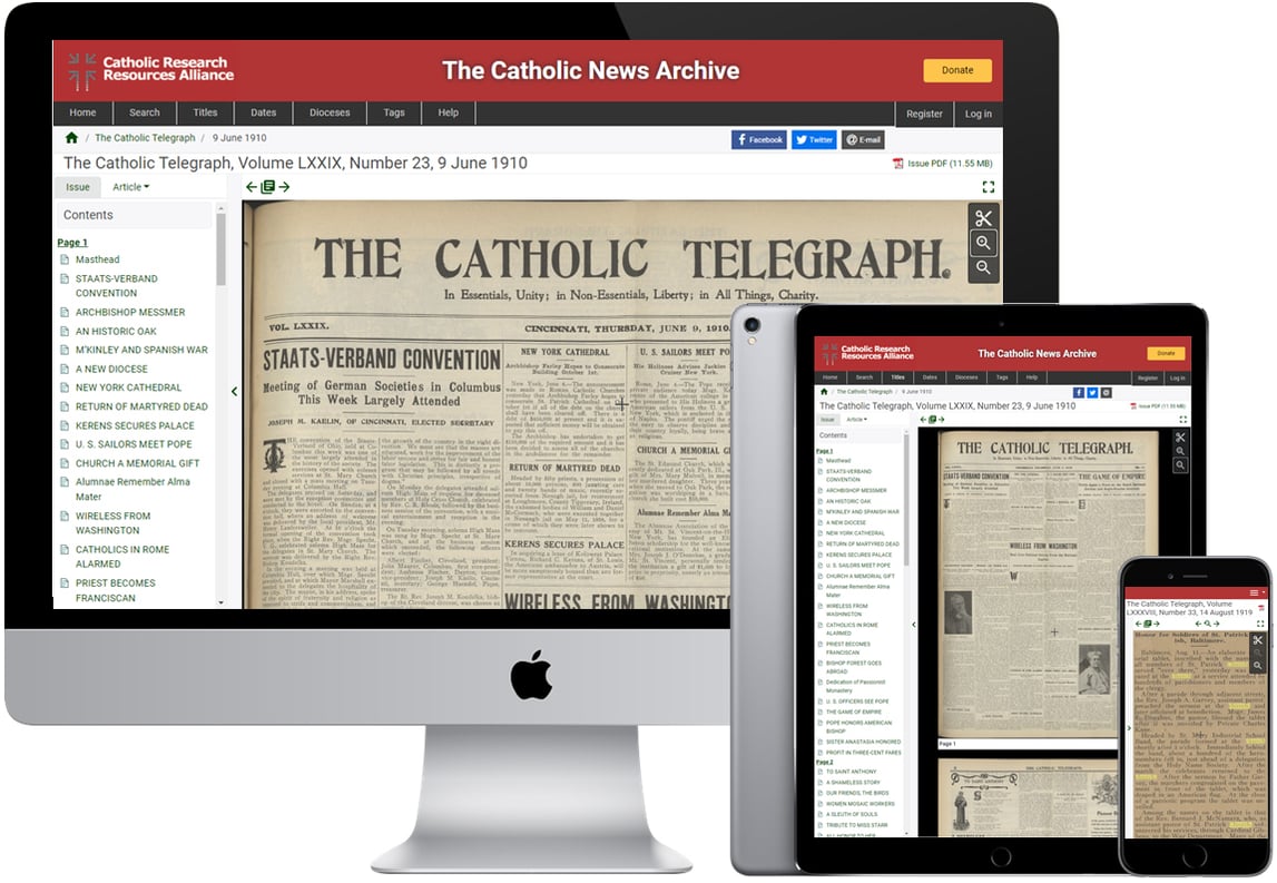 Veridian Collection Honoured: Catholic News Archive Wins ACRL Choice Award