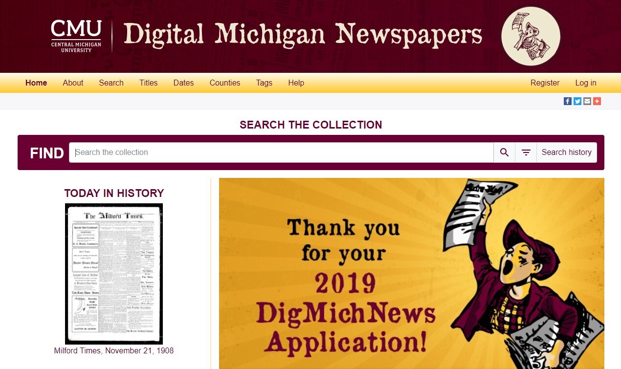 Central Michigan University - Digital Michigan Newspapers
