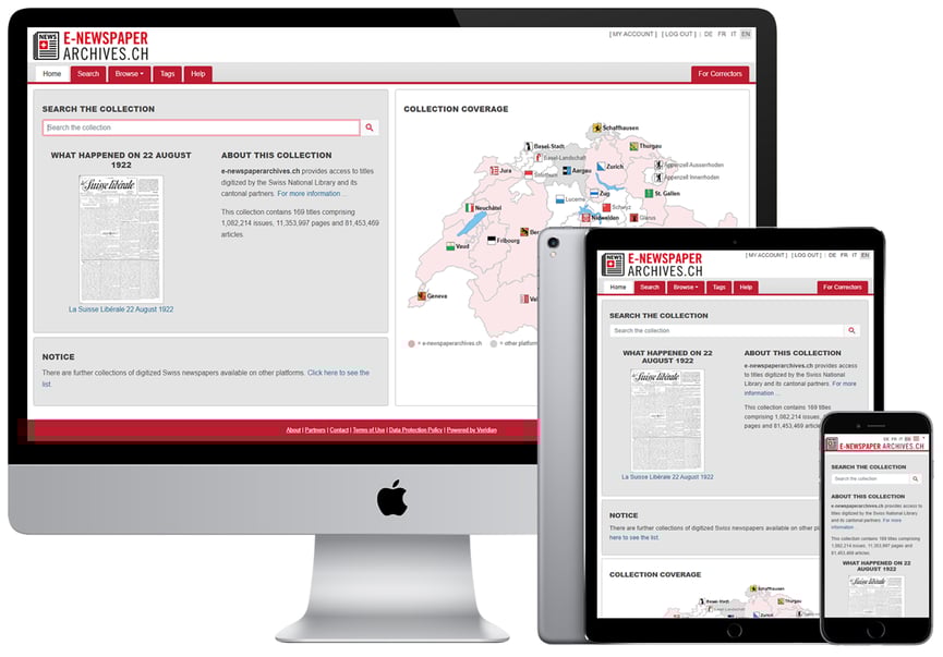 Swiss National Library Historic Newspaper Collection