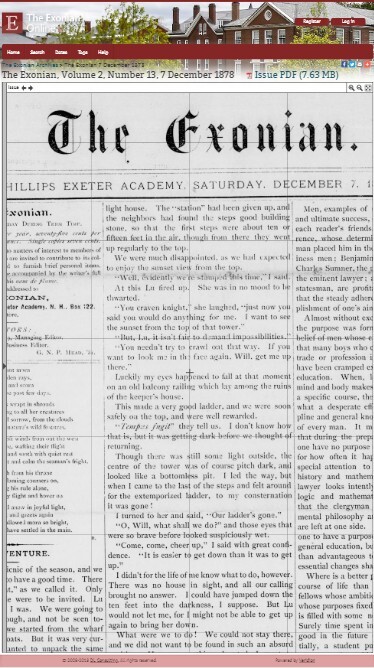 Phillips Exeter Academy - The Exonian Archive
