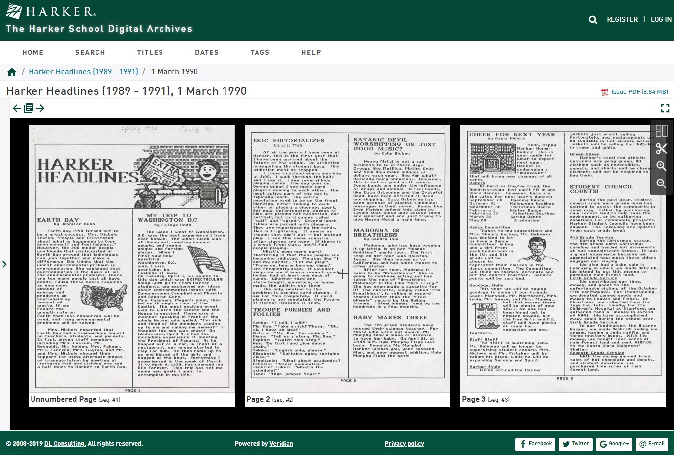 The Harker School Digital Archives