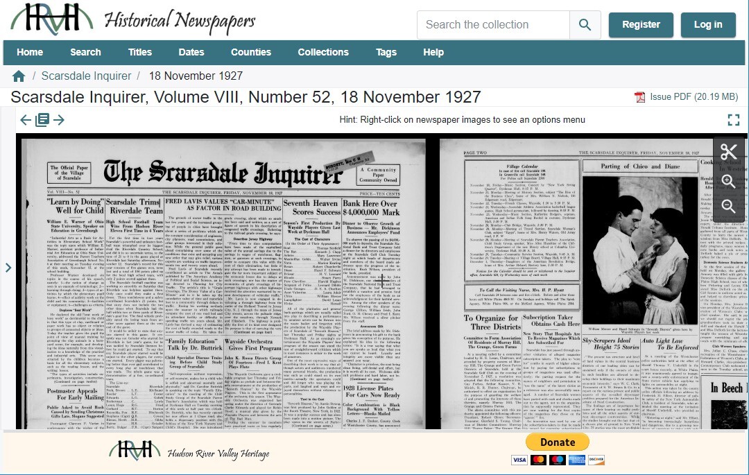 Southeastern New York Library Resources Council - HRVH Historical Newspapers