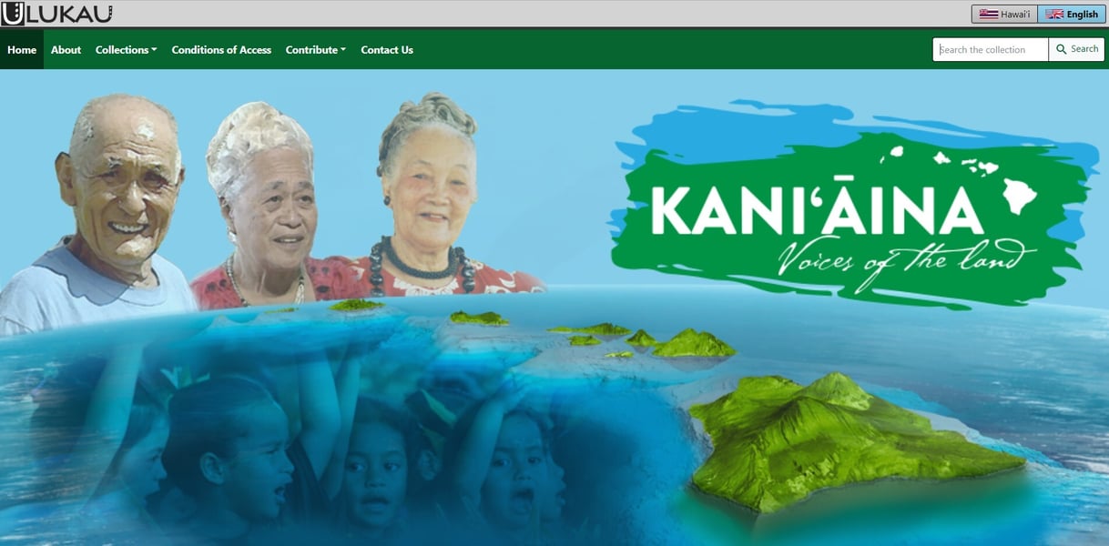 Kaniʻāina “Voices of the Land” Digital Library