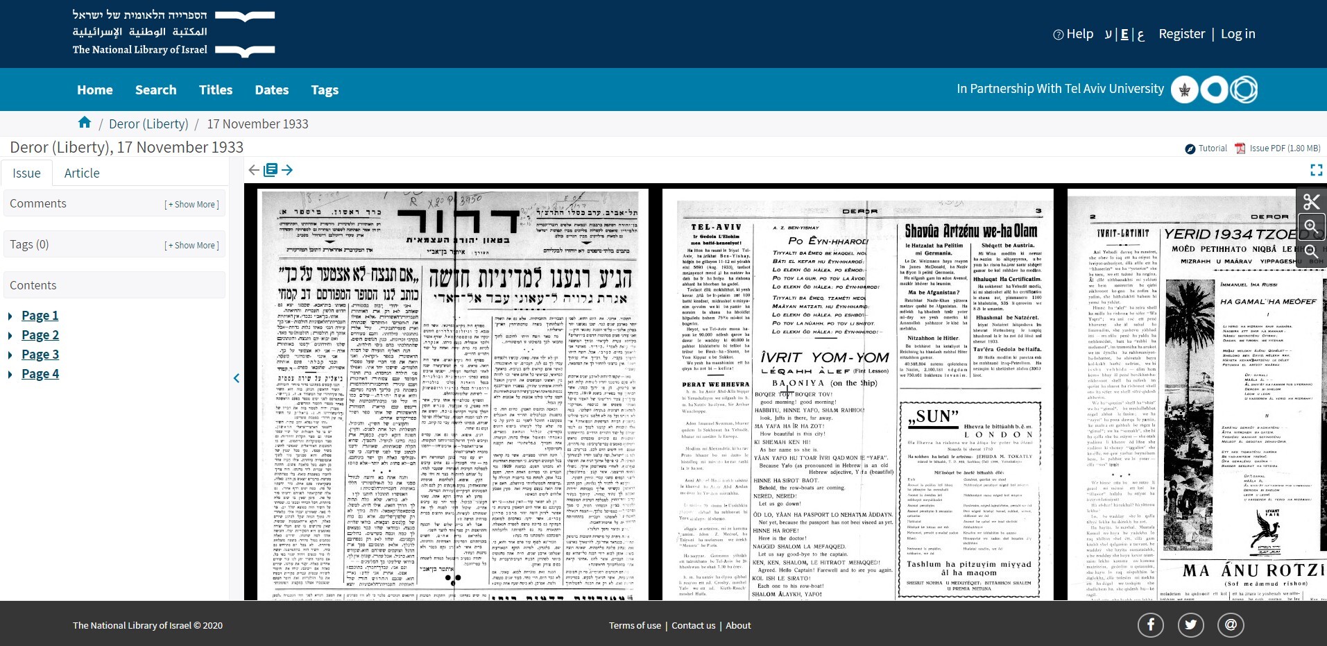 The National Library of Israel - Historical Jewish Press