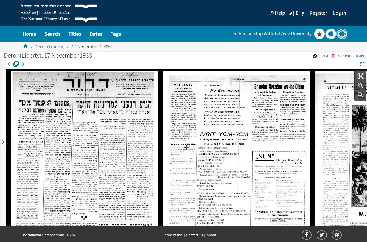 The National Library of Israel - Historical Jewish Press
