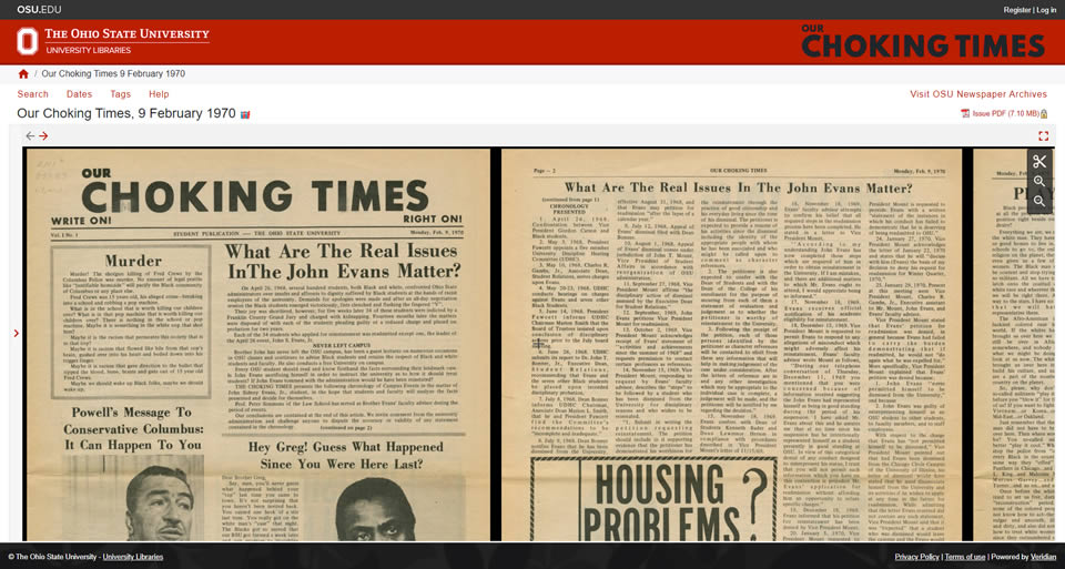 Ohio State University - Our Choking Times