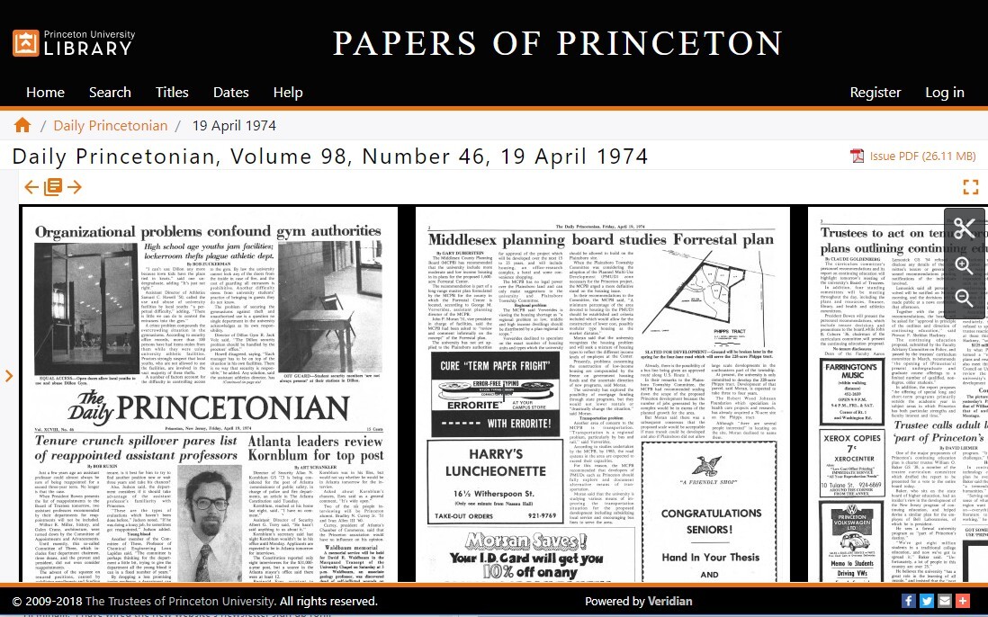Princeton University - Papers of Princeton