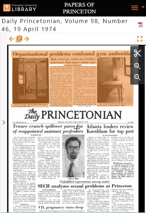 Princeton University - Papers of Princeton
