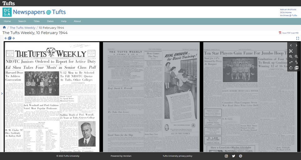 Tufts University - Newspapers @ Tufts