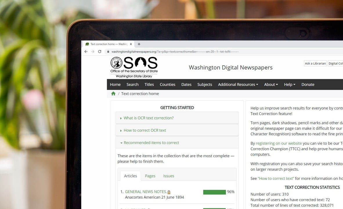 User Text Correction (UTC) Dashboard