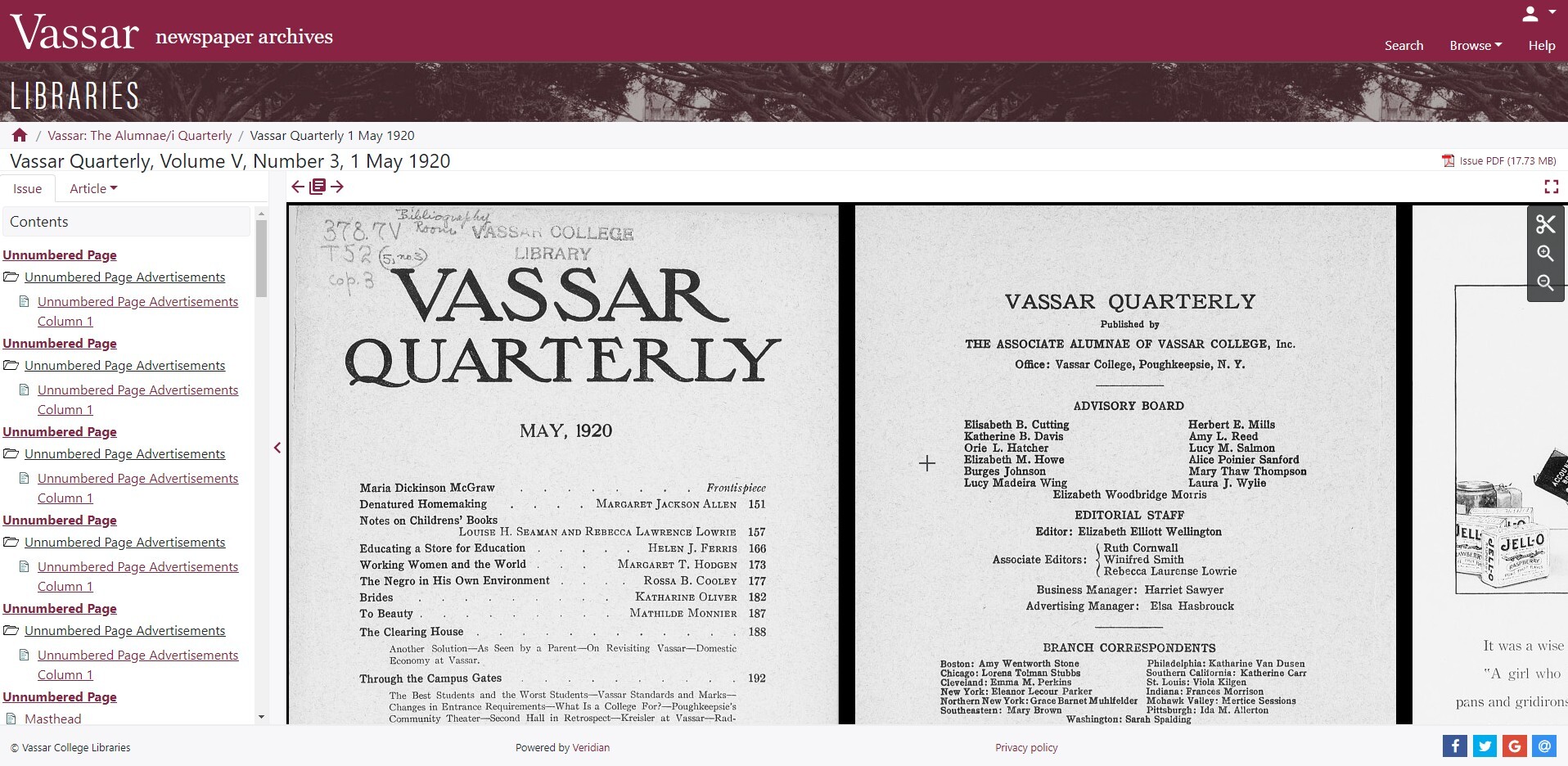 Vassar College - Vassar Newspaper Archives