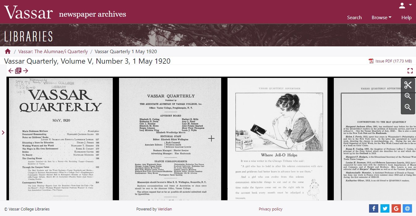 Vassar College - Vassar Newspaper Archives