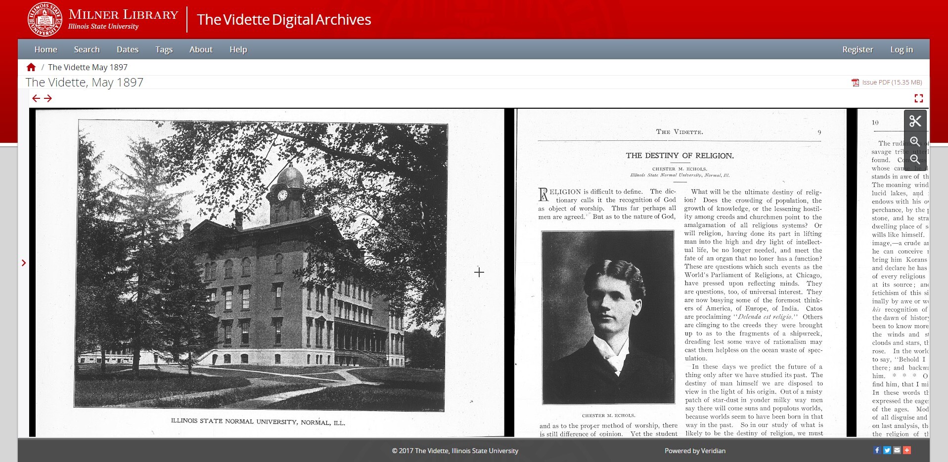 Illinois State University - Vidette Digital Archives