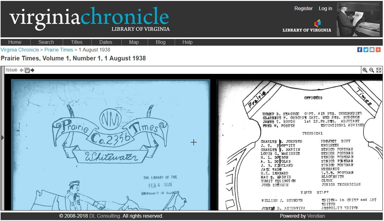Library of Virginia - Virginia Chronicle