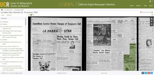 California Digital Newspaper Collection

