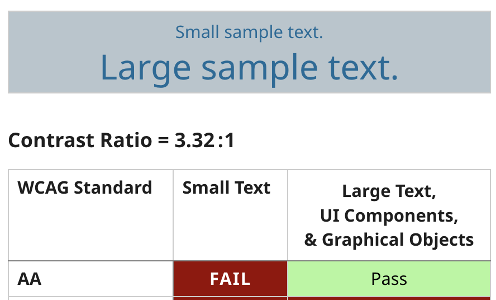 Blue and Grey Conrast