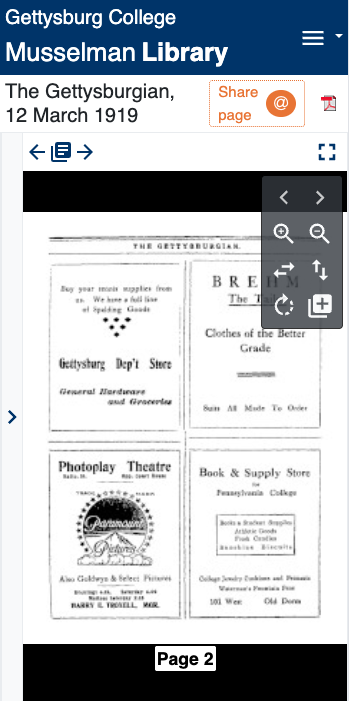 Gettysburg College - The Gettysburgian Archive