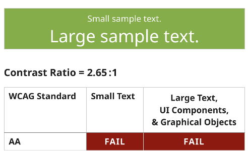 Green and White Contrast