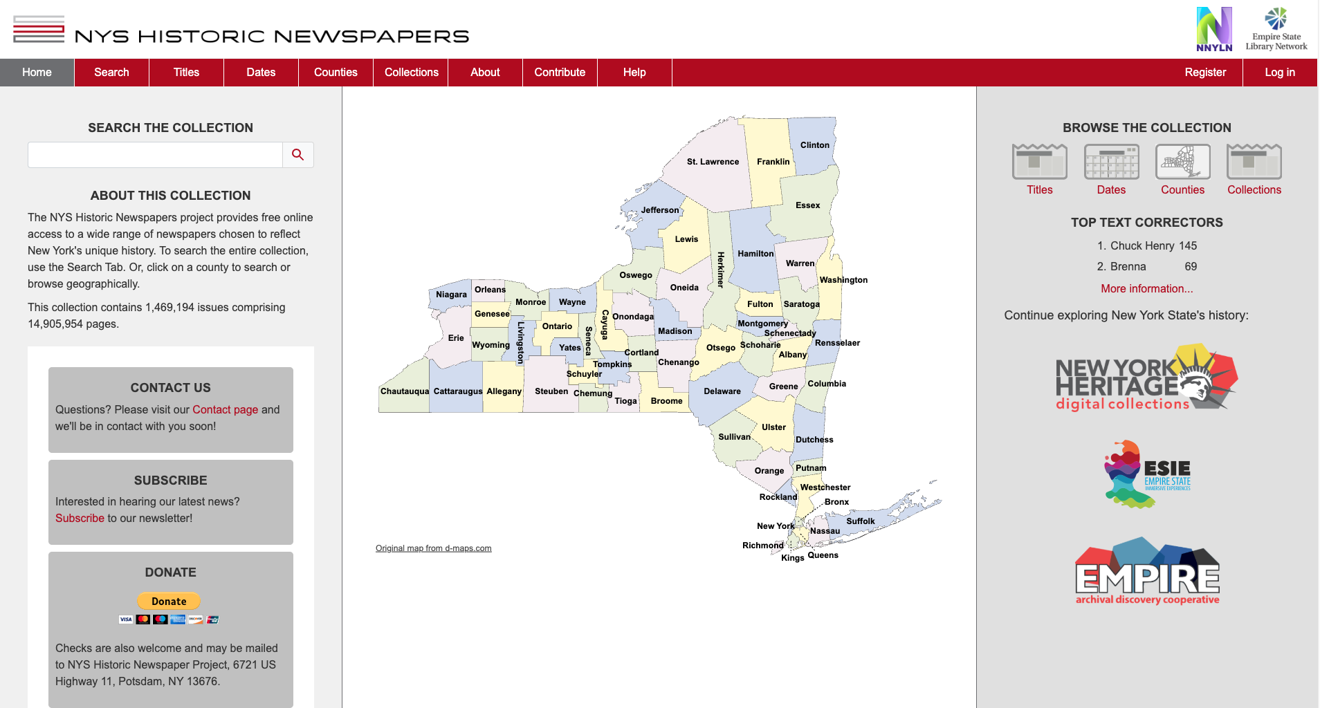 New York State Historic Newspaper Collection