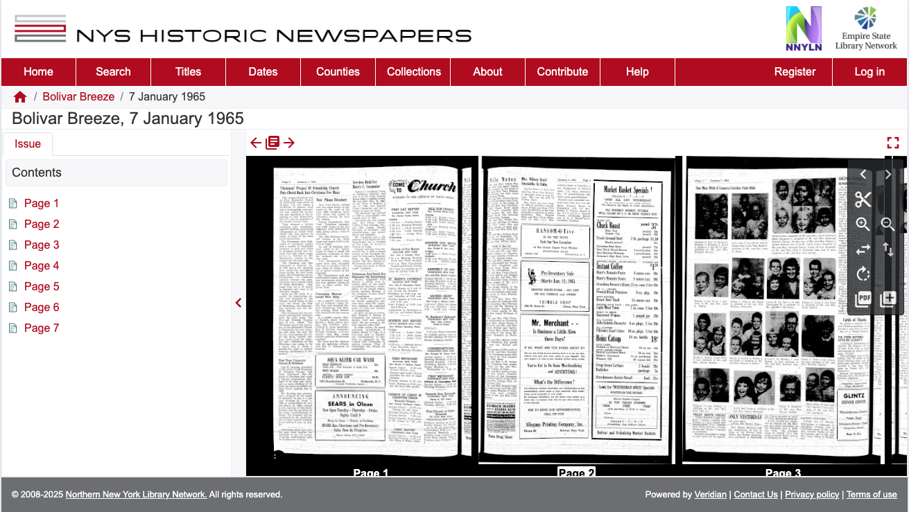 New York State Historic Newspaper Collection