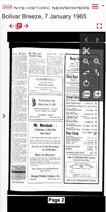 New York State Historic Newspaper Collection