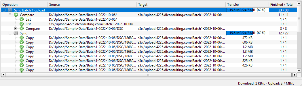 Upload Data to Veridian Using DragonDisk